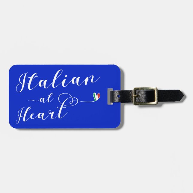 Italienska AT-etikettmall, Italien Bagagebricka (Horisontell Framsida)