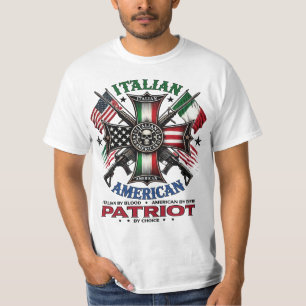 Italienska av Blood American av Birth ItaliaAmeric T Shirt