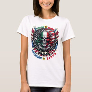 Italienska av Blood American av Birth ItaliaAmeric T Shirt