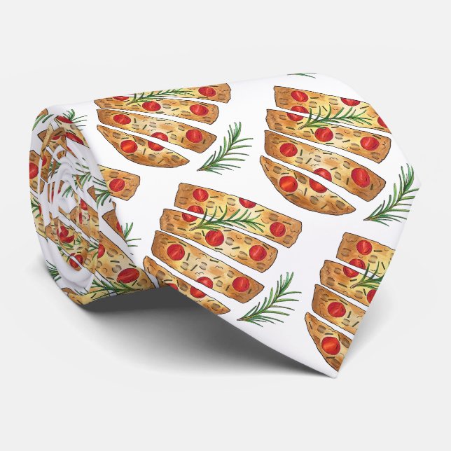 Italienska bakeriet Focaccia Olive Oil Bread Tomat Slips (Rullad)