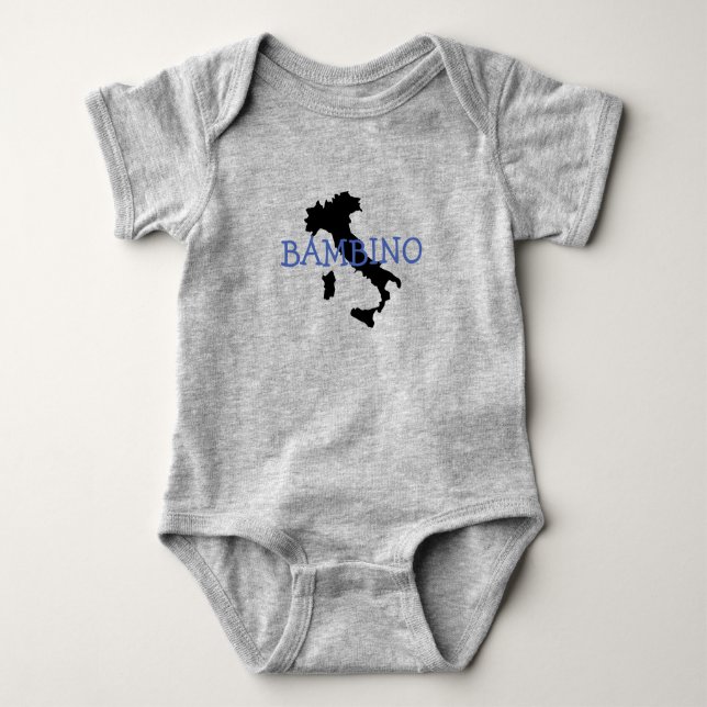 Italienska Bambino Design Baby Bodykosti T Shirt (Framsida)