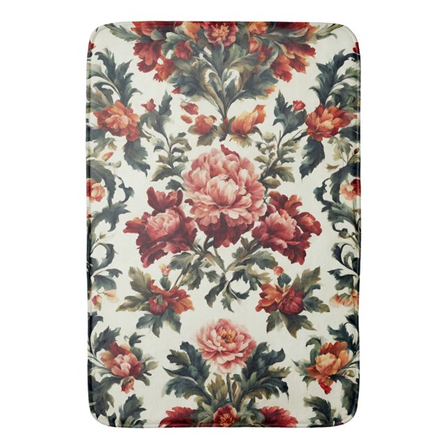 Italienska Baroque. Chic Flowers and Löv Badrumsmatta (Framsidan (Vertikal))