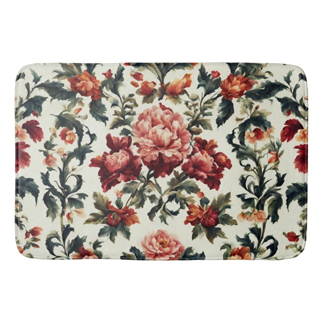 Italienska Baroque. Chic Flowers and Löv Badrumsmatta (Framsidan)
