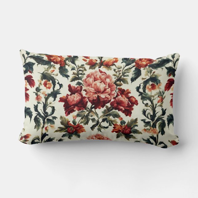 Italienska Baroque. Chic Flowers and Löv Lumbarkudde (Baksida)