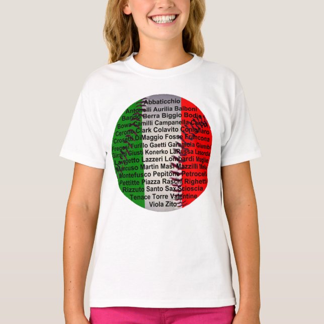 Italienska baskiska spelare t shirt (Framsida)
