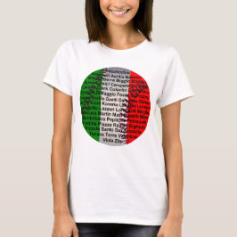 Italienska baskiska spelare t shirt