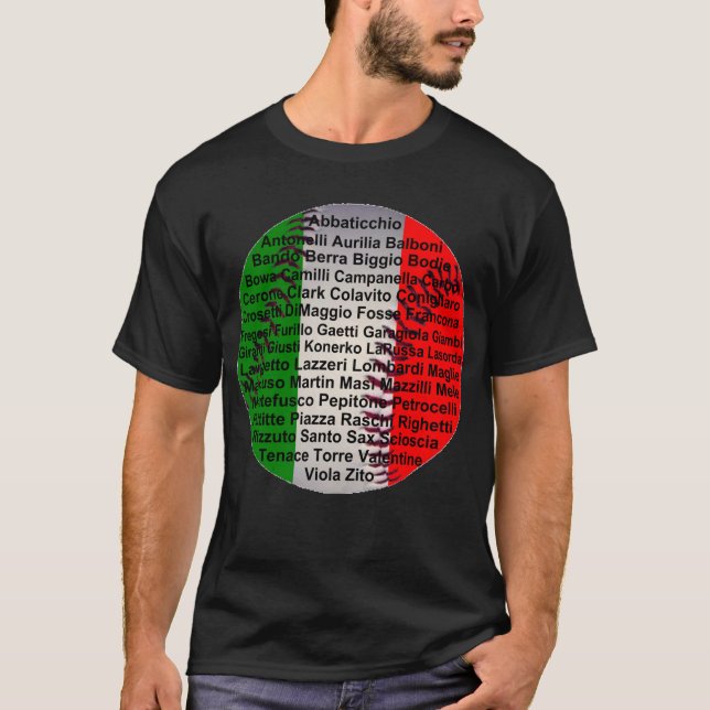 Italienska baskiska spelare t shirt (Framsida)