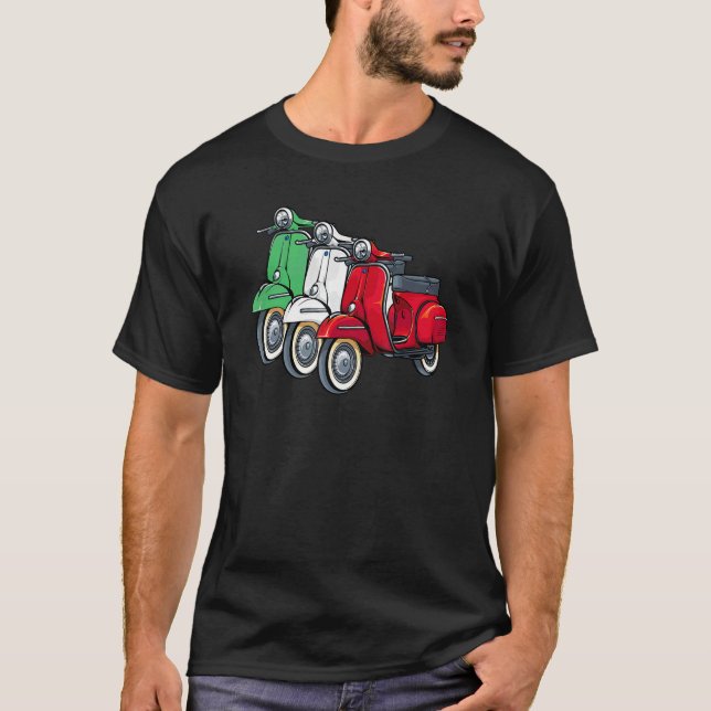 Italienska Bikerna Bike Rider Motorcycle Kärlek It T Shirt (Framsida)