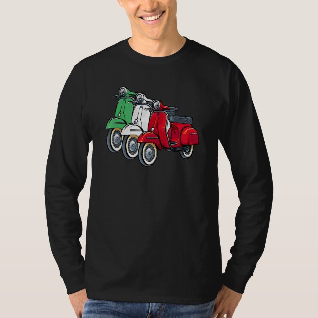 Italienska Bikerna Bike Rider Motorcycle Kärlek It T Shirt (Framsida)
