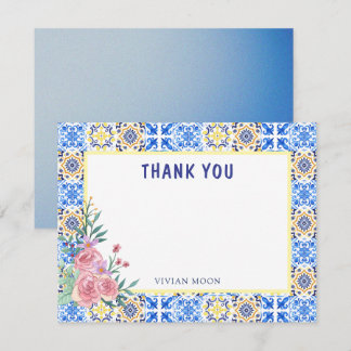 Italienska blå tile mamma Mia Blank Tack Kort