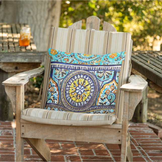 Italienska Blommigten Patio Kudde (Stol)