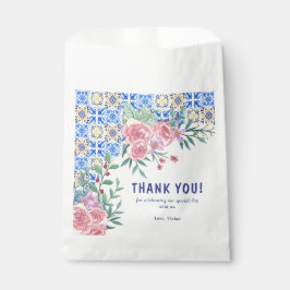 Italienska Blue Tile mamma Mia Baby Shower