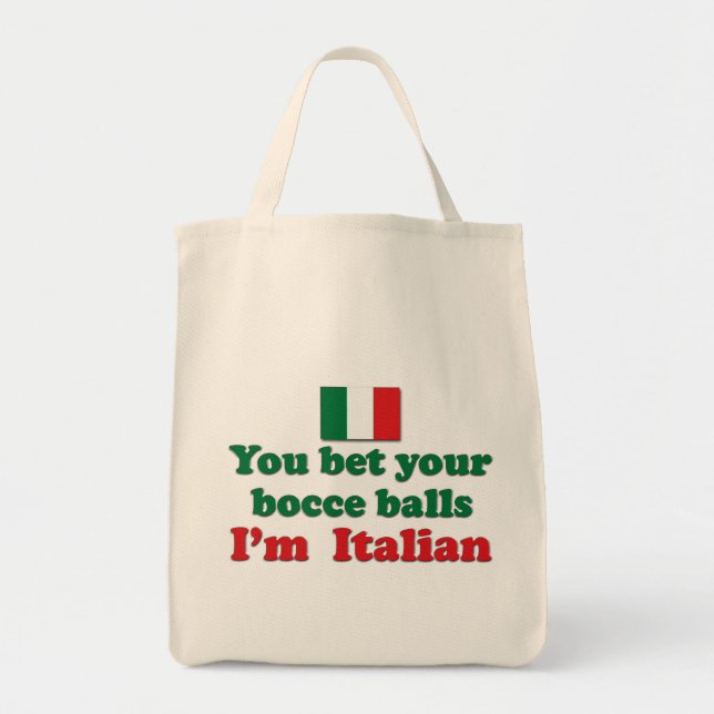 Italienska Bocce bollar Tygkasse (Framsidan)