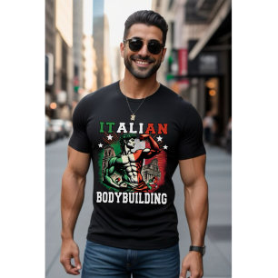 Italienska Bodybuilding Gym T Shirt