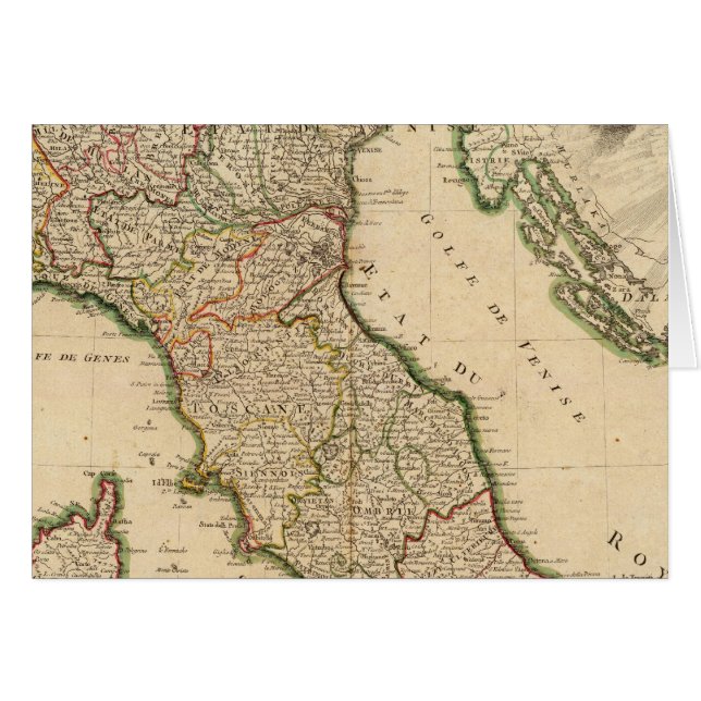 Italienska bokländer hälsningskort (Framsidan Horizontal)