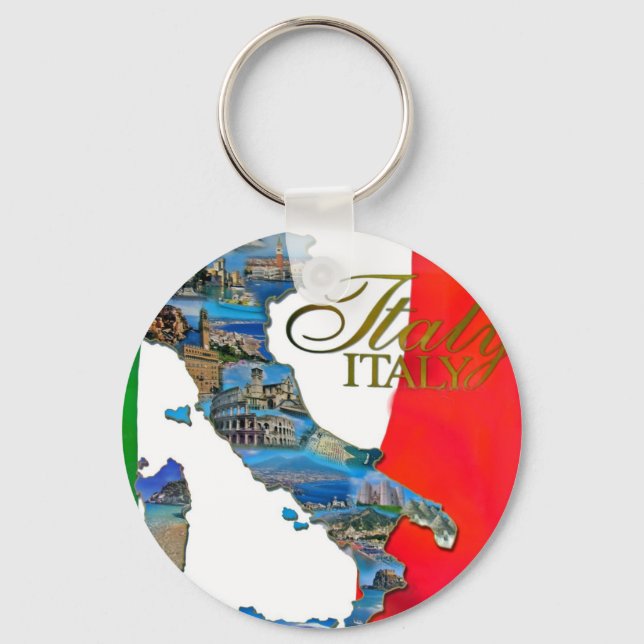 Italienska "Boot" Nyckelring (Framsida)