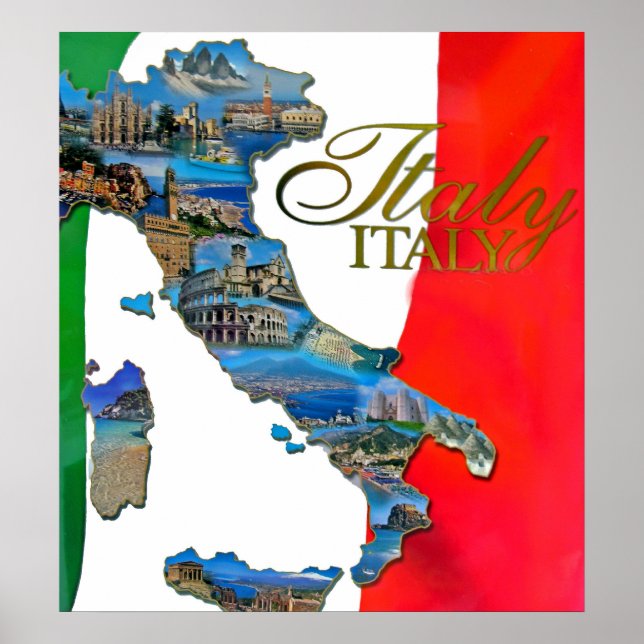 Italienska "Boot" Poster (Framsidan)