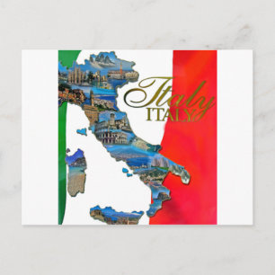 Italienska "Boot" Vykort