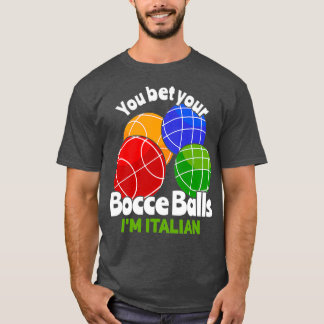 Italienska Bowling Bocce Boll Bocci T Shirt