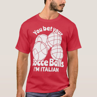 Italienska Bowling Bocce Boll Bocci T Shirt