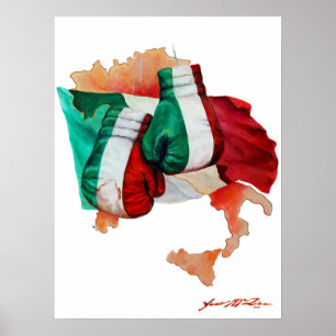 Italienska Boxing Heritage Poster