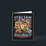 Italienska Brain Rot Italienska Brainrot Funny Mem Kort<br><div class="desc">Italienska Brain Rot Italienska Brainrot Funny Memes Boy Kids</div>