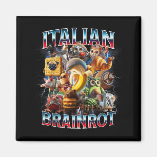 Italienska Brain Rot Italienska Brainrot Funny Mem Magnet