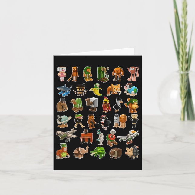 Italienska brainrot Ai Generated Animals Gen Z Man Kort (Framsida)