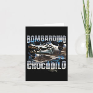 Italienska Brainrot Bombardino Crokodilo Kort