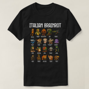 Italienska Brainrot Meme Funny Character Art T Shirt