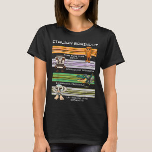 Italienska Brainrot Meme Funny Compilter-tecken T Shirt