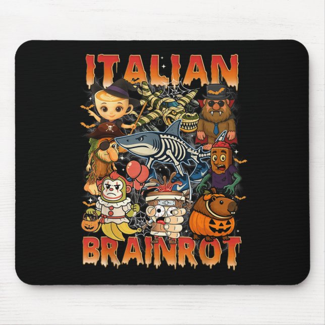 Italienska Brainrot Meme Italie Brainrot Halloween Musmatta (Framsidan)
