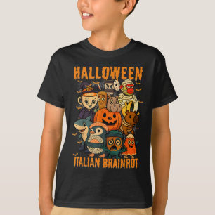 Italienska Brainrot-minnestecken Halloween Costume T Shirt