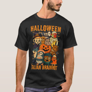 Italienska Brainrot-minnestecken Halloween Costume T Shirt