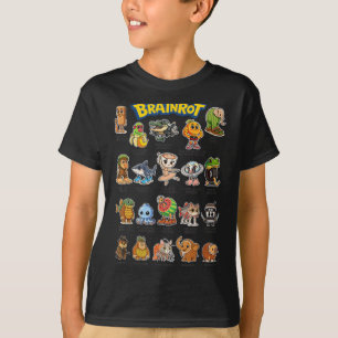 Italienska Brainrot-minnestecken om Absurd Humo T Shirt