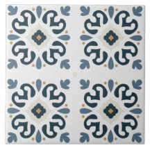 Italienska bran av grafiken Azulejos Mediterranean