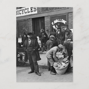 Italienska Bread Peddlers: 1900 Vykort