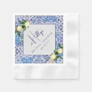 Italienska Bröllop Napkins Rustic Tuscan Stil Pappersservett