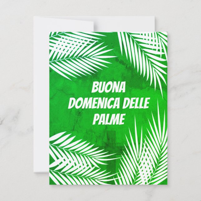 Italienska Buona Domenica delle Palme Handflatan S Julkort (Framsida)