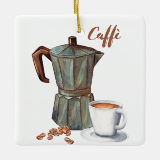 Italienska Caffè Moka pot ornament Coffee ornament