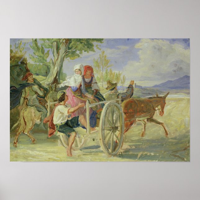 Italienska Cart Poster (Framsidan)