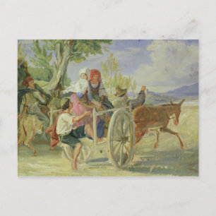 Italienska Cart Vykort