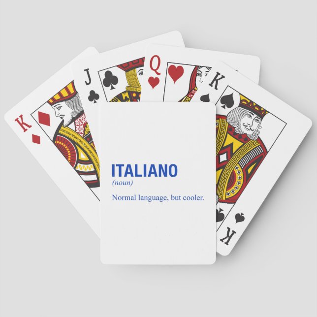 ITALIENSKA CASINOKORT (Baksidan)