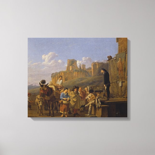 Italienska charlataner, 1657 canvastryck (Framsida)
