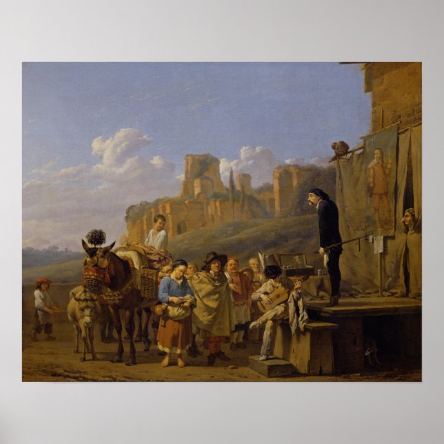 Italienska charlataner, 1657 poster (Framsidan)