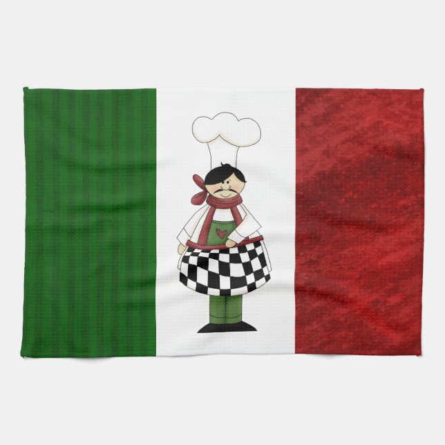 Italienska Chef Kitchen Towel Kökshandduk (Horisontell)