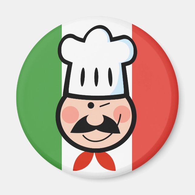 Italienska Chef Magnet (Framsidan)