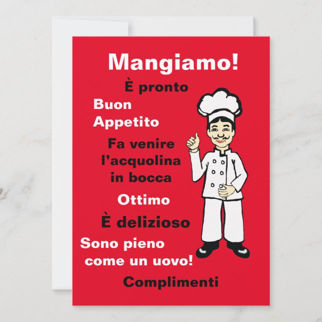 Italienska Chef - Mangiamo (Framsida)