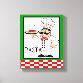 Italienska Chef-Pasta Canvastryck