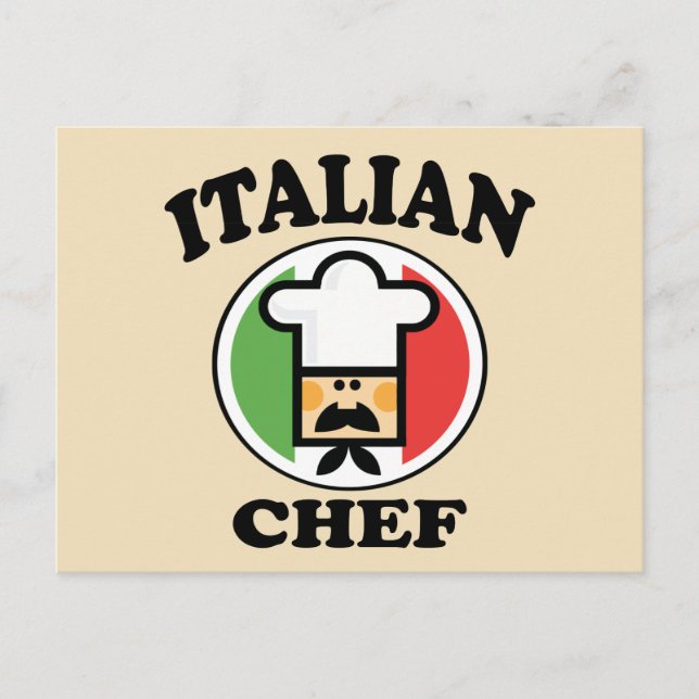 Italienska Chef Vykort (Framsida)